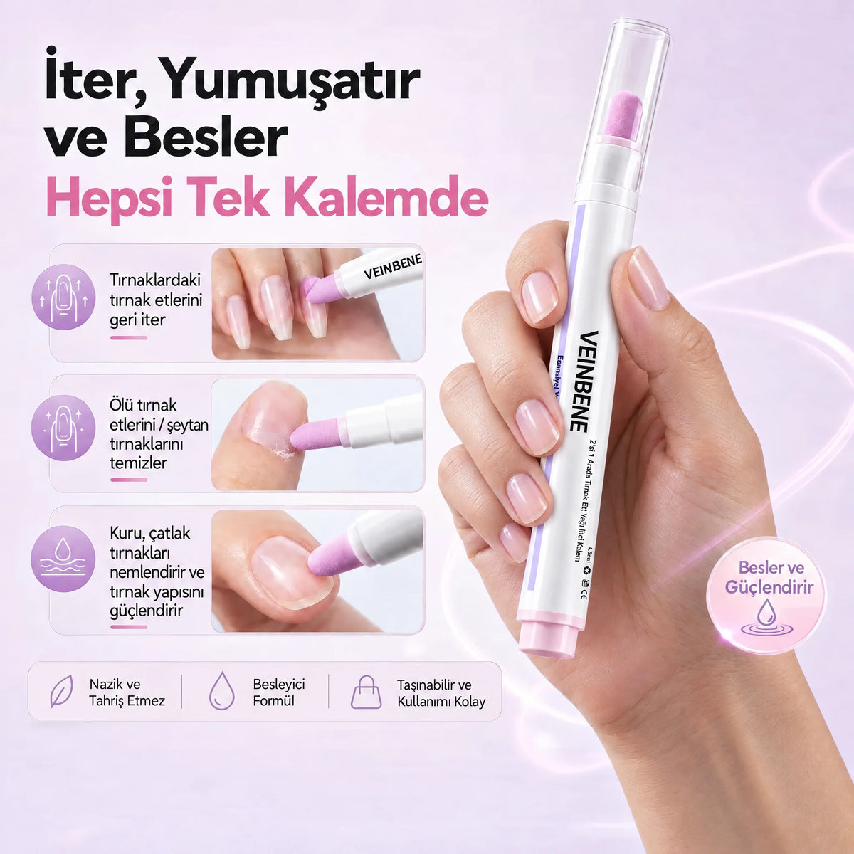 VEINBENE | 2’si 1 Arada Tırnak Bakım Kalemi