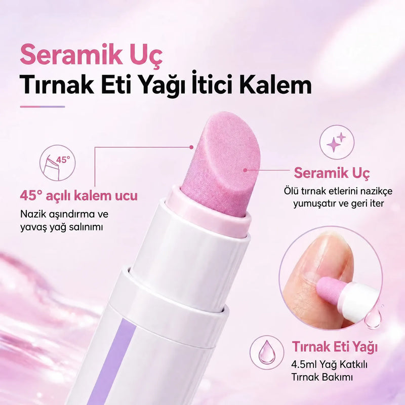 Eğimli seramik ucun yakın görünümü