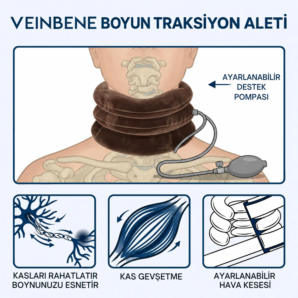 VEINBENE® | Boyun Ağrısı ve Düzleşme Önleme