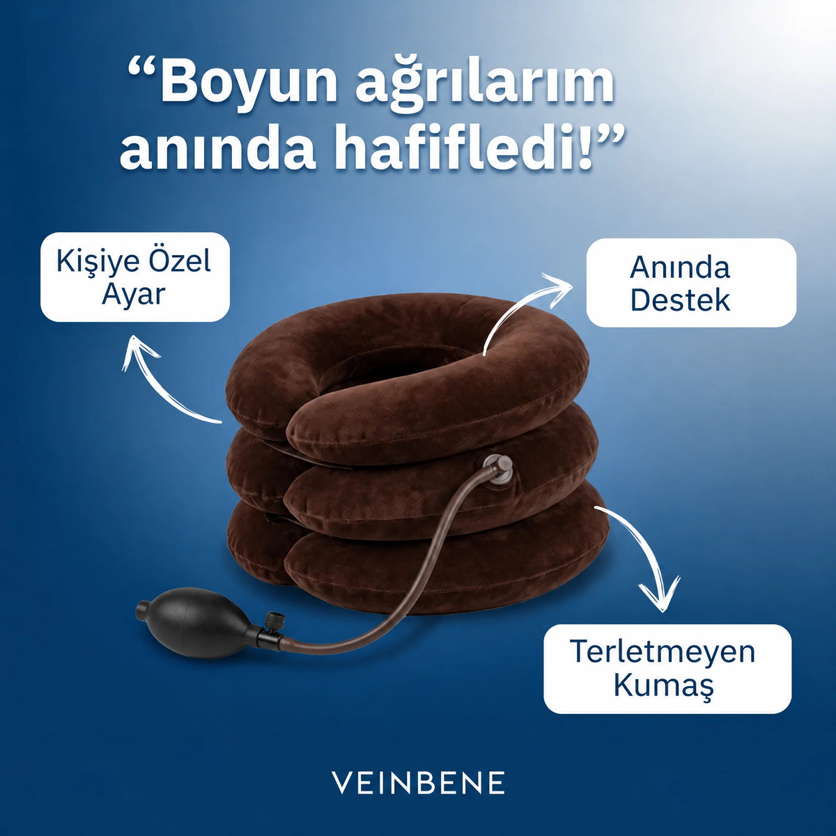 VEINBENE® | Boyun Ağrısı ve Düzleşme Önleme